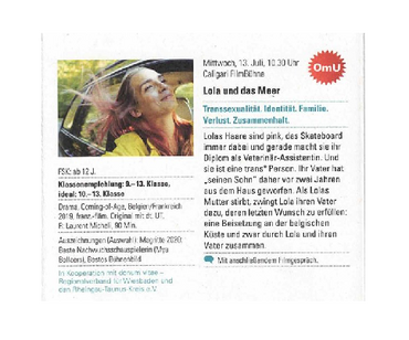Film: Lola und das Meer - Transsexualität, Identität, Familie, Zusammenhalt